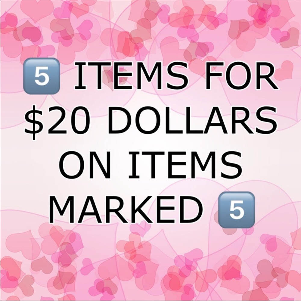 CLOSET CLEAROUT SALE!! 5️⃣ FOR $20!!!
